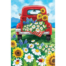 Load image into Gallery viewer, Truck Flowers 40*60CM(Picture) Full Round Drill Diamond Painting
