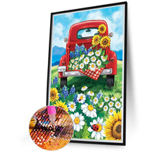 Load image into Gallery viewer, Truck Flowers 40*60CM(Picture) Full Round Drill Diamond Painting
