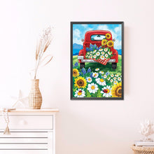 Load image into Gallery viewer, Truck Flowers 40*60CM(Picture) Full Round Drill Diamond Painting
