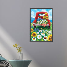 Load image into Gallery viewer, Truck Flowers 40*60CM(Picture) Full Round Drill Diamond Painting
