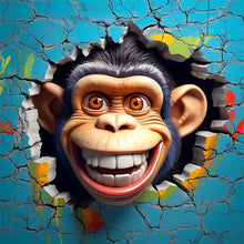 Load image into Gallery viewer, Monkey From The (40*40CM ) 11CT 3 Stamped Cross Stitch
