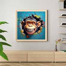 Load image into Gallery viewer, Monkey From The (40*40CM ) 11CT 3 Stamped Cross Stitch
