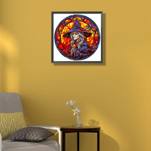 Load image into Gallery viewer, Glass Halloween Witch 50*50CM(Canvas) Full Round Drill Diamond Painting
