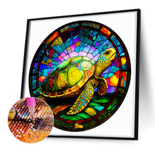 Load image into Gallery viewer, Glass Turtle 50*50CM(Canvas) Full Round Drill Diamond Painting
