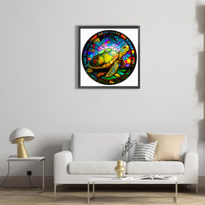 Glass Turtle 50*50CM(Canvas) Full Round Drill Diamond Painting