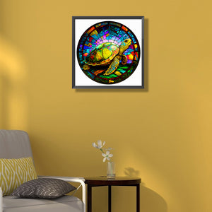 Glass Turtle 50*50CM(Canvas) Full Round Drill Diamond Painting