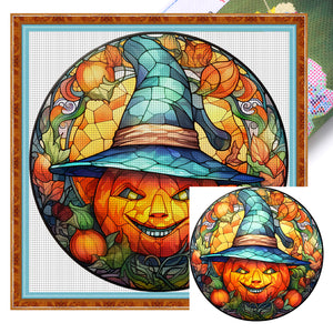 Pumpkins (25*25CM ) 18CT 2 Stamped Cross Stitch