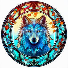 Load image into Gallery viewer, Glass Wolf 40*40CM(Canvas) Full Round Drill Diamond Painting
