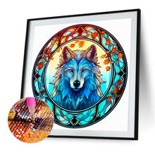 Load image into Gallery viewer, Glass Wolf 40*40CM(Canvas) Full Round Drill Diamond Painting
