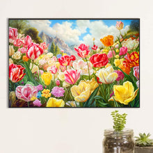 Load image into Gallery viewer, Blooming Tulip Field 60*40CM(Canvas) Full Round Drill Diamond Painting
