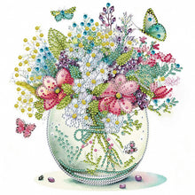 Load image into Gallery viewer, Lamp Vase Butterfly Shower 30*30CM(Canvas) Partial Special Shaped Drill Diamond Painting
