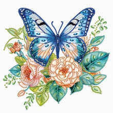 Load image into Gallery viewer, Lamp Vase Butterfly Shower 30*30CM(Canvas) Partial Special Shaped Drill Diamond Painting
