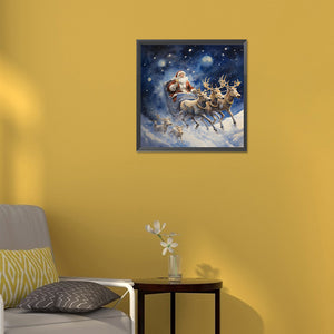 Santa Claus 30*30CM(Canvas) Full Round Drill Diamond Painting