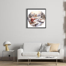 Load image into Gallery viewer, Santa In The Snow 30*30CM(Canvas) Full Round Drill Diamond Painting
