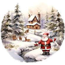 Load image into Gallery viewer, Santa In The Snow 30*30CM(Canvas) Full Round Drill Diamond Painting
