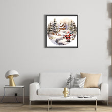 Load image into Gallery viewer, Santa In The Snow 30*30CM(Canvas) Full Round Drill Diamond Painting
