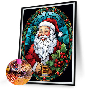 Santa Claus 30*40CM(Canvas) Full Round Drill Diamond Painting