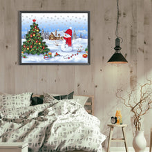 Load image into Gallery viewer, Snowman 40*30CM(Canvas) Full Round Drill Diamond Painting
