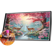 Load image into Gallery viewer, Sika Deer In The Forest 40*30CM(Canvas) Full Round Drill Diamond Painting
