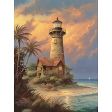 Load image into Gallery viewer, Lighthouse And Windmill 30*40CM(Canvas) Full Round Drill Diamond Painting
