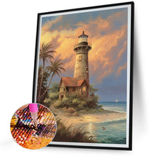 Load image into Gallery viewer, Lighthouse And Windmill 30*40CM(Canvas) Full Round Drill Diamond Painting
