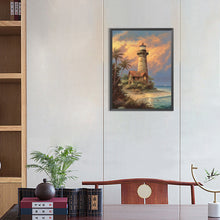 Load image into Gallery viewer, Lighthouse And Windmill 30*40CM(Canvas) Full Round Drill Diamond Painting
