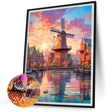 Load image into Gallery viewer, Lighthouse And Windmill 30*40CM(Canvas) Full Round Drill Diamond Painting
