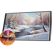 Load image into Gallery viewer, Snow Mountain 40*30CM(Canvas) Full Round Drill Diamond Painting
