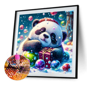 Panda Gift 40*40CM(Canvas) Full Round Drill Diamond Painting