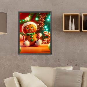 Christmas Cookie Man 30*40CM(Canvas) Full Round Drill Diamond Painting