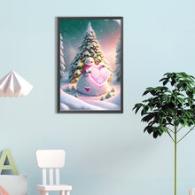 Load image into Gallery viewer, Snowman With Christmas Tree 40*60CM(Canvas) Full Round Drill Diamond Painting
