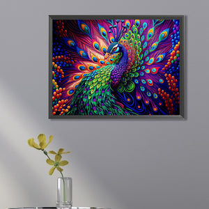 Peacock 40*30CM(Picture) Full Square Drill Diamond Painting
