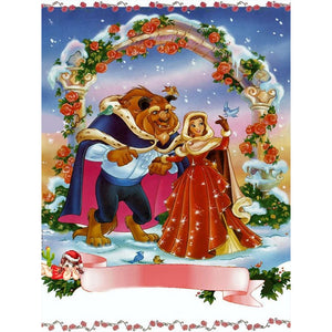 Beauty And The Beast 30*40CM(Picture) Full Square Drill Diamond Painting