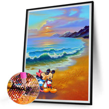 Load image into Gallery viewer, Mickey Mouse Playing By The Sea 30*40CM(Picture) Full Square Drill Diamond Painting
