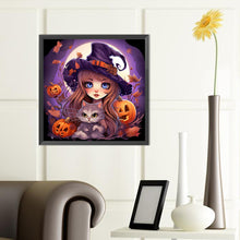 Load image into Gallery viewer, Little Witch 40*40CM(Canvas) Full Round Drill Diamond Painting
