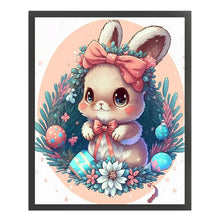 Load image into Gallery viewer, Flowering Bunny (40*50CM ) 16CT 2 Stamped Cross Stitch
