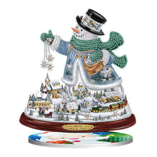 Load image into Gallery viewer, 5D DIY Diamond Xmas Decor Snowman Table Top Diamond Painting Kits (#3)
