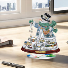 Load image into Gallery viewer, 5D DIY Diamond Xmas Decor Snowman Table Top Diamond Painting Kits (#3)
