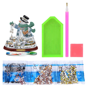 5D DIY Diamond Xmas Decor Snowman Table Top Diamond Painting Kits (#3)