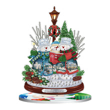 Load image into Gallery viewer, 5D DIY Diamond Xmas Decor Snowman Table Top Diamond Painting Kits (#4)

