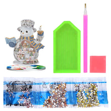 Load image into Gallery viewer, 5D DIY Diamond Xmas Decor Snowman Table Top Diamond Painting Kits (#6)
