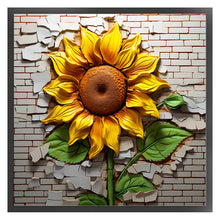 Load image into Gallery viewer, Flowers In The Crack (40*40CM ) 11CT 3 Stamped Cross Stitch
