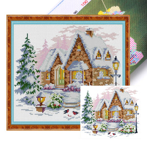 Winter House Warmer (30*26CM ) 14CT 2 Stamped Cross Stitch