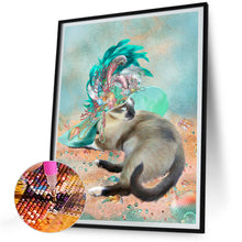 Load image into Gallery viewer, Shell Cat 30*40CM(Canvas) Full Round Drill Diamond Painting
