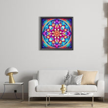 Load image into Gallery viewer, Mandala Glass Painting 40*40CM(Picture) Full Round Drill Diamond Painting
