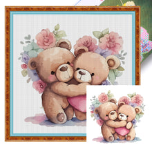 Load image into Gallery viewer, Bear (25*25CM ) 18CT 2 Stamped Cross Stitch
