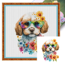 Load image into Gallery viewer, Puppy (25*25CM ) 18CT 2 Stamped Cross Stitch
