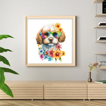 Load image into Gallery viewer, Puppy (25*25CM ) 18CT 2 Stamped Cross Stitch
