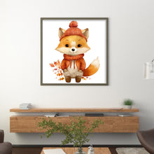 Load image into Gallery viewer, Foxes (25*25CM ) 18CT 2 Stamped Cross Stitch
