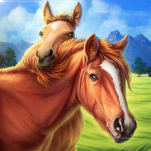 Load image into Gallery viewer, Horse 30*30CM(Canvas) Full Round Drill Diamond Painting
